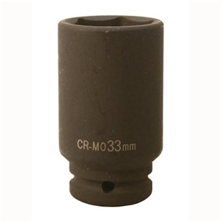 Big Roc Tools 33Mm, 0.5 in. Dr Cr-Mo Air Deep Impact Socket BI38795